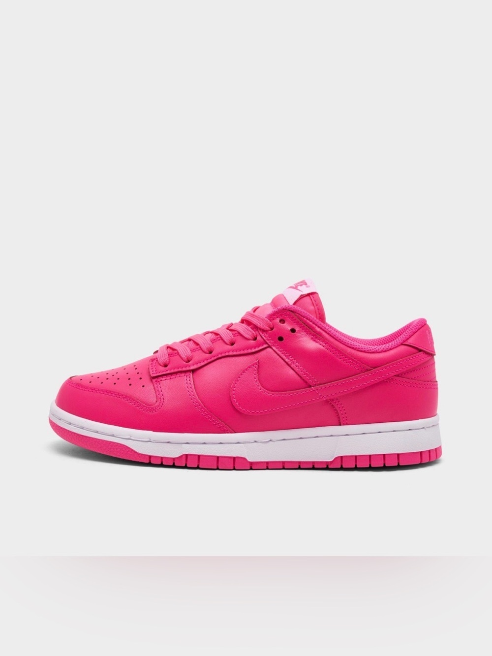 Nike Women's Hot Pink Low-Top Leather Sneaker